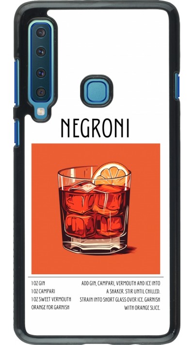 Samsung Galaxy A9 Case Hülle - Cocktail Rezept Negroni