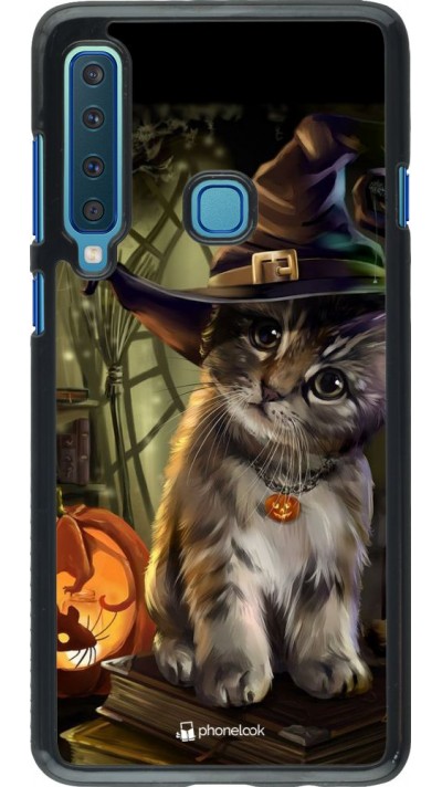 Hülle Samsung Galaxy A9 - Halloween 21 Witch cat