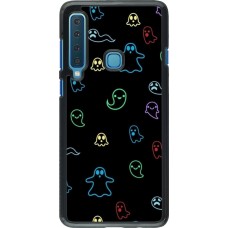 Samsung Galaxy A9 Case Hülle - Halloween 2024 colorful ghosts