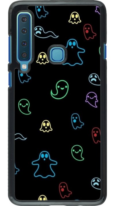 Samsung Galaxy A9 Case Hülle - Halloween 2024 colorful ghosts