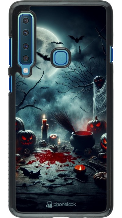 Samsung Galaxy A9 Case Hülle - Halloween 2024 Dunkler Mond