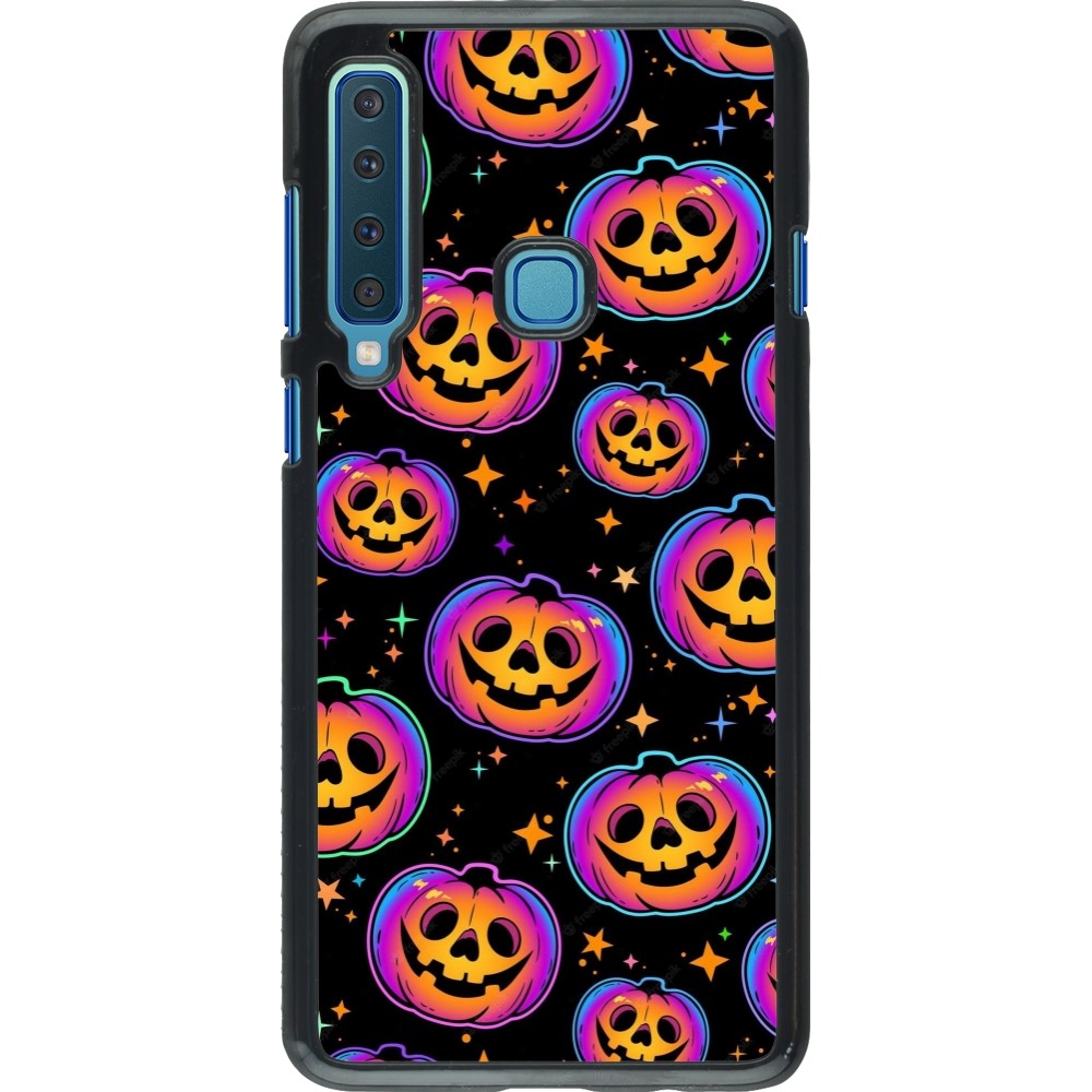 Samsung Galaxy A9 Case Hülle - Halloween 2024 rainbow pumpkins