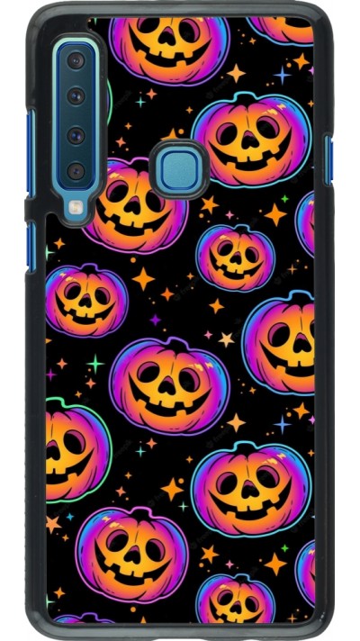 Samsung Galaxy A9 Case Hülle - Halloween 2024 rainbow pumpkins