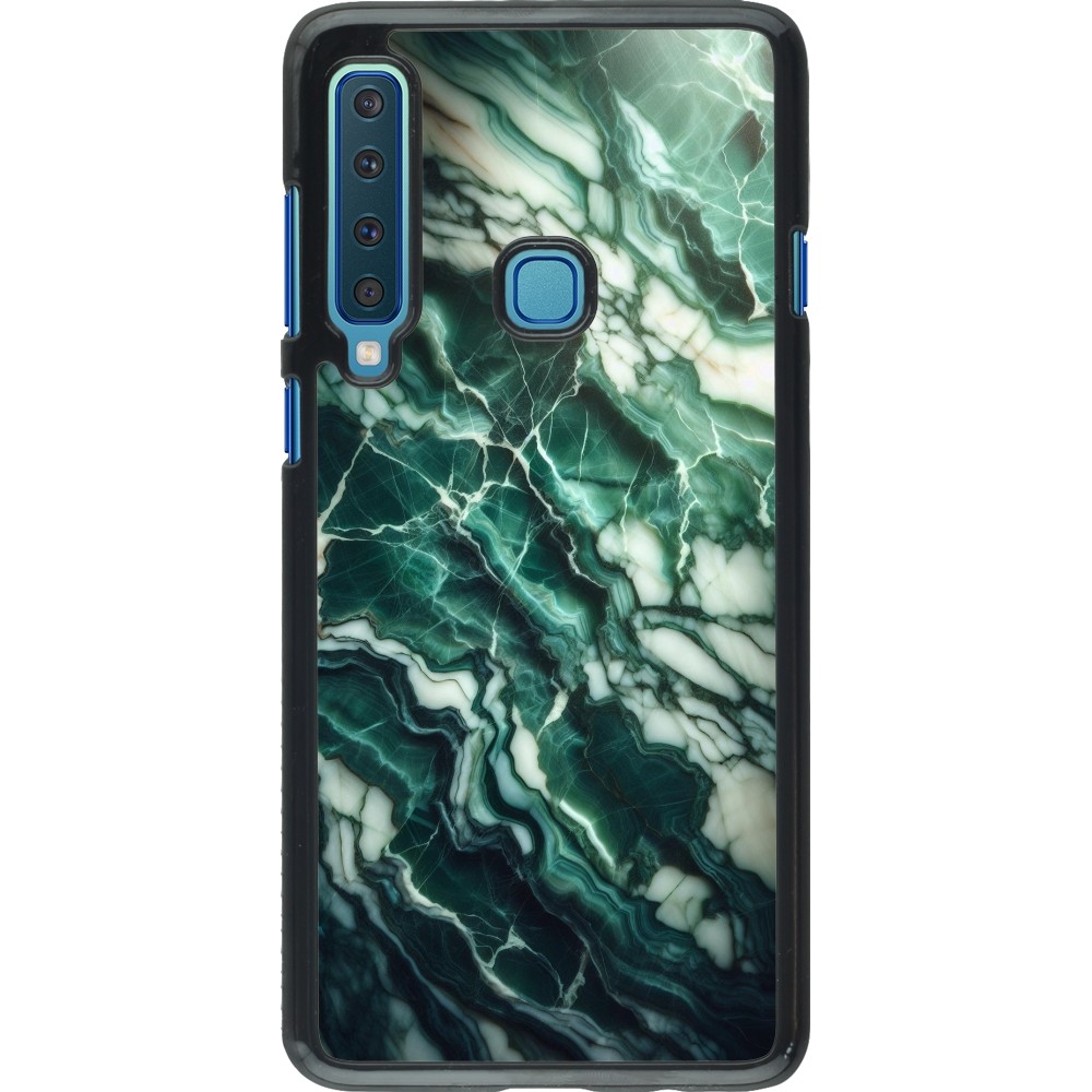 Samsung Galaxy A9 Case Hülle - Majestätischer grüner Marmor