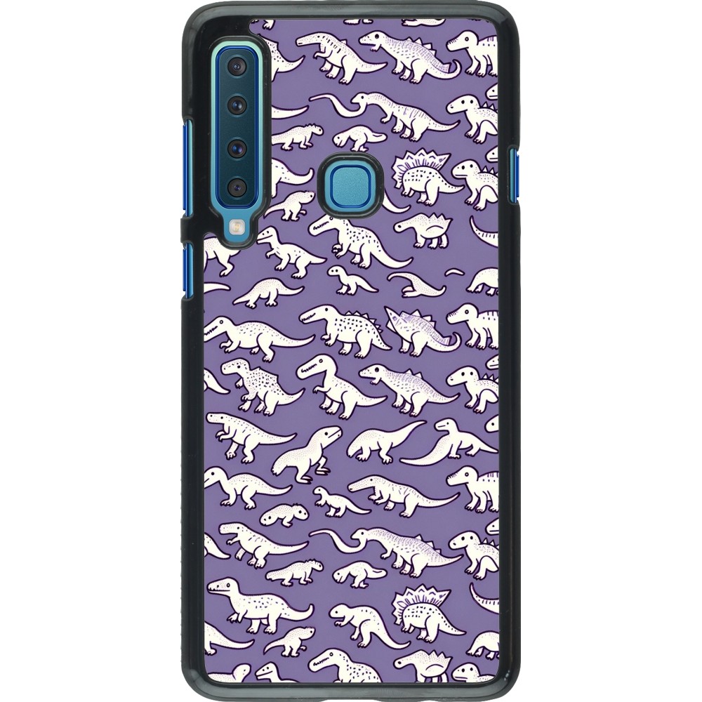 Samsung Galaxy A9 Case Hülle - Mini-Dino-Muster violett