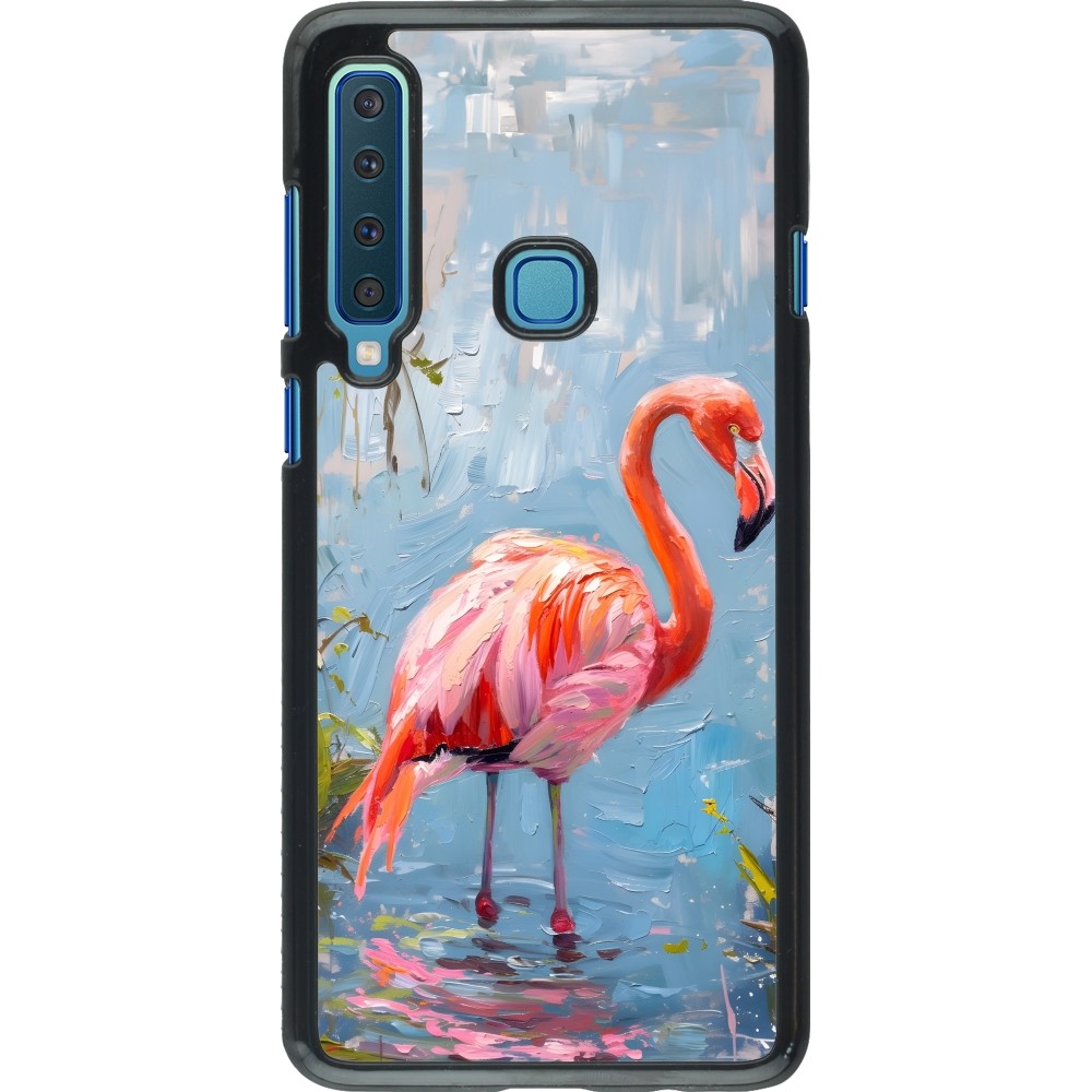 Samsung Galaxy A9 Case Hülle - Paint Flamingo