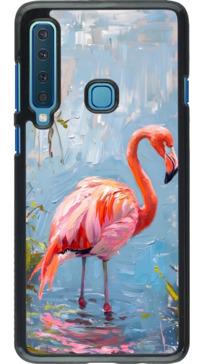 Samsung Galaxy A9 Case Hülle - Paint Flamingo