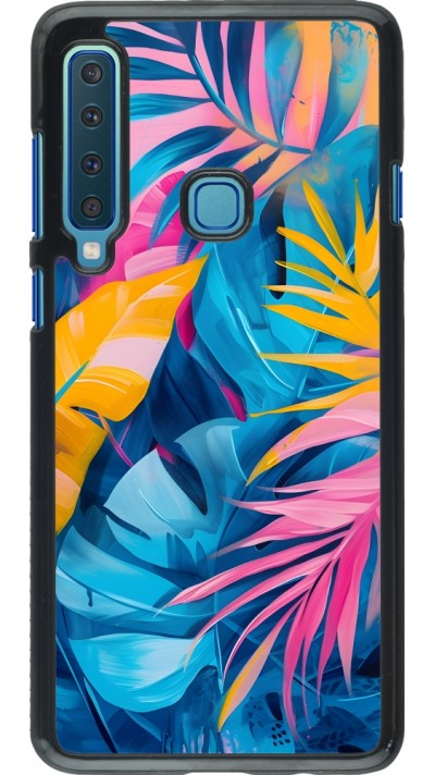 Samsung Galaxy A9 Case Hülle - Palms Blue