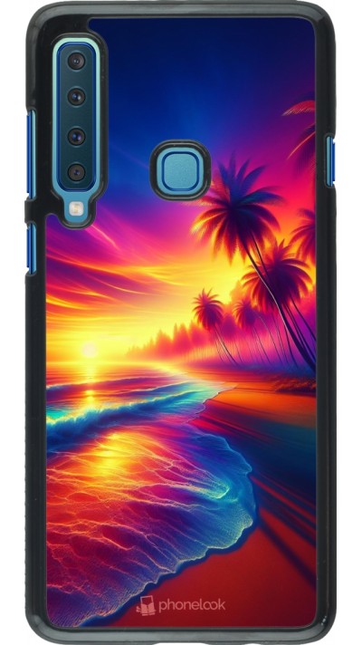 Samsung Galaxy A9 Case Hülle - Strand Sonnenuntergang auffällig