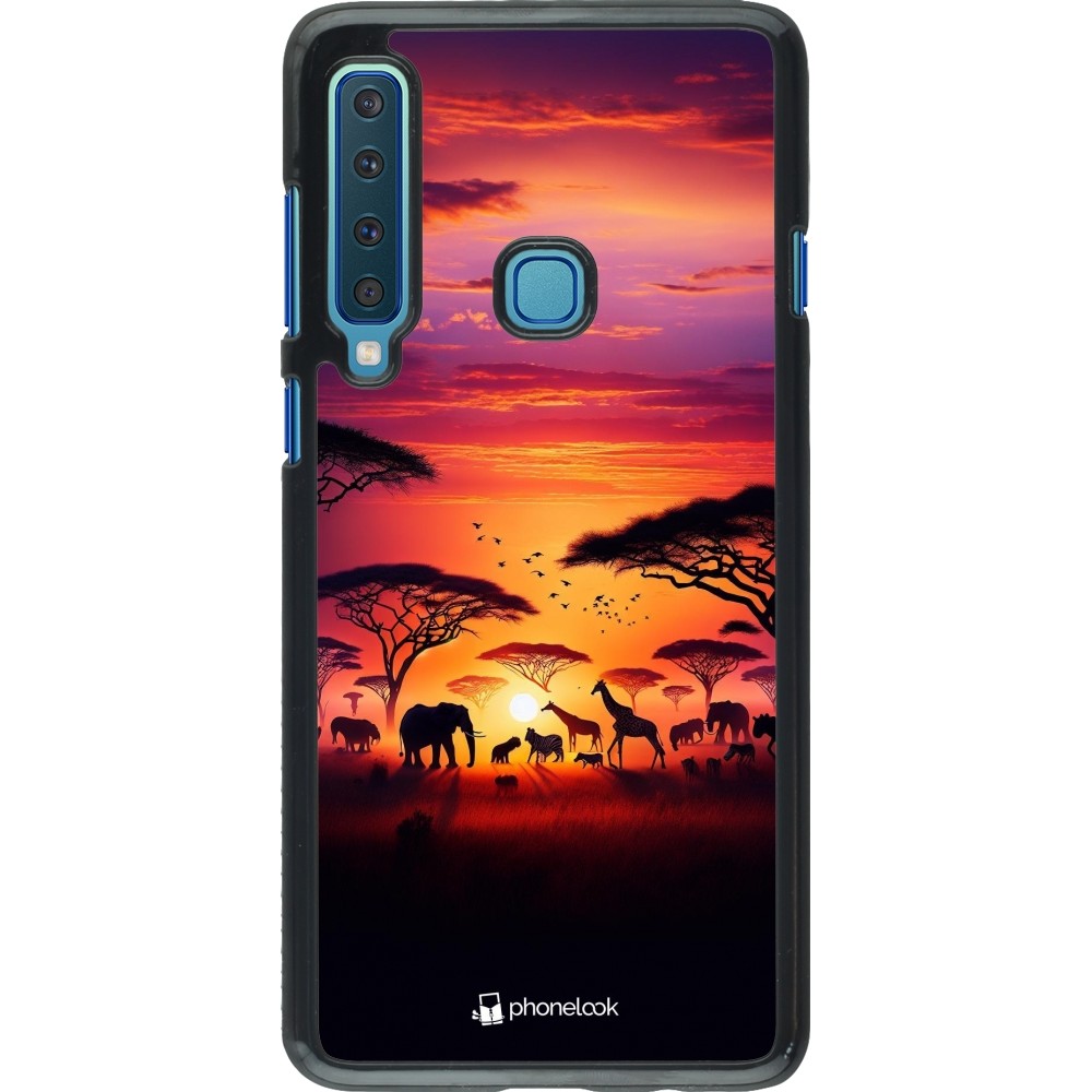 Samsung Galaxy A9 Case Hülle - Safari Sonnenuntergang Wildtiere