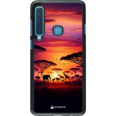 Samsung Galaxy A9 Case Hülle - Safari Sonnenuntergang Wildtiere