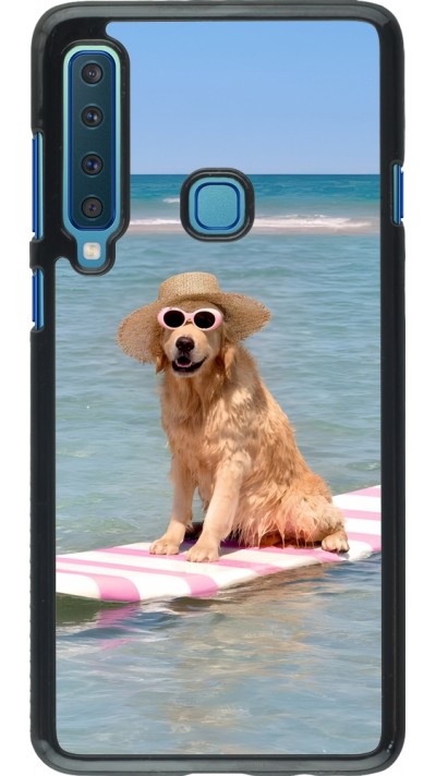 Samsung Galaxy A9 Case Hülle - Summer Dog on Paddle