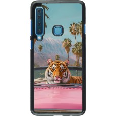 Samsung Galaxy A9 Case Hülle - Tiger Auto rosa