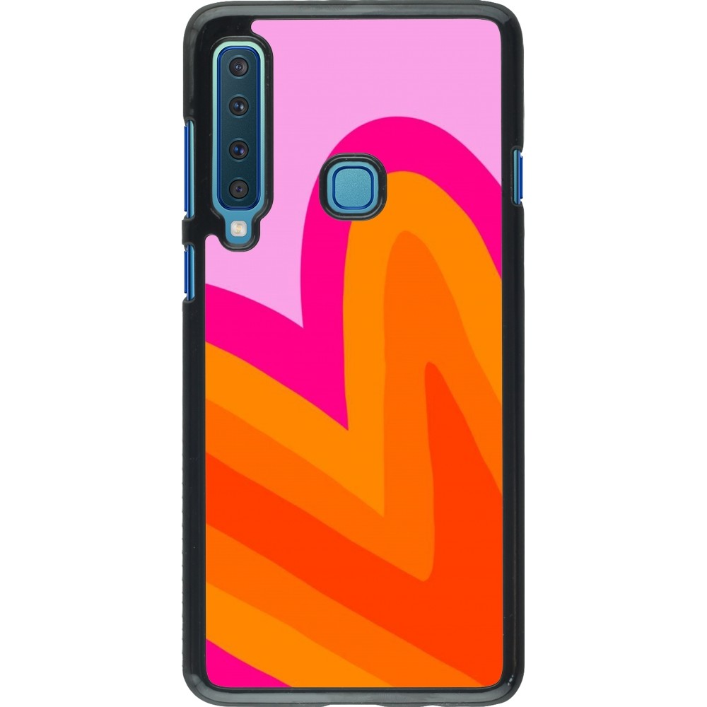 Samsung Galaxy A9 Case Hülle - Valentine 2024 heart gradient