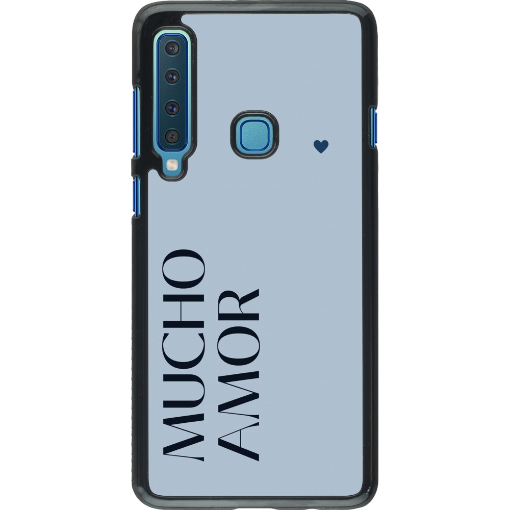 Samsung Galaxy A9 Case Hülle - Valentine 2024 mucho amor azul