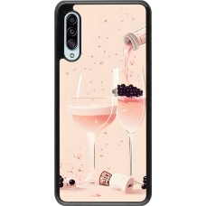 Samsung Galaxy A90 5G Case Hülle - Champagne Pouring Pink