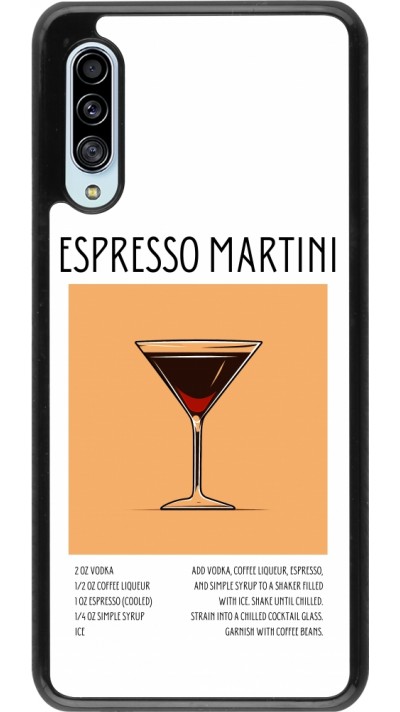 Samsung Galaxy A90 5G Case Hülle - Cocktail Rezept Espresso Martini