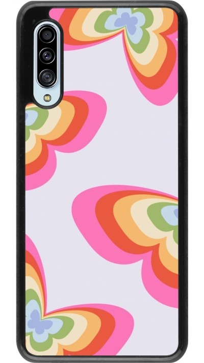 Samsung Galaxy A90 5G Case Hülle - Easter 2024 rainbow butterflies