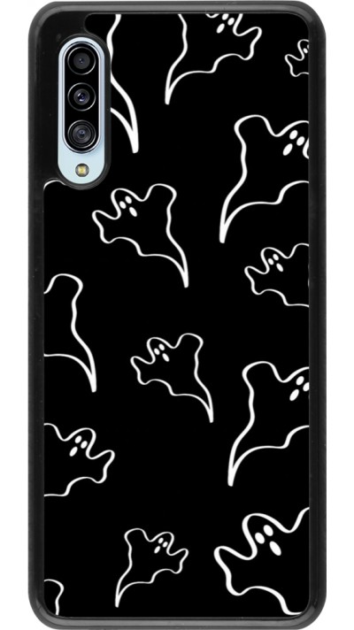 Samsung Galaxy A90 5G Case Hülle - Halloween 2024 black and white ghosts