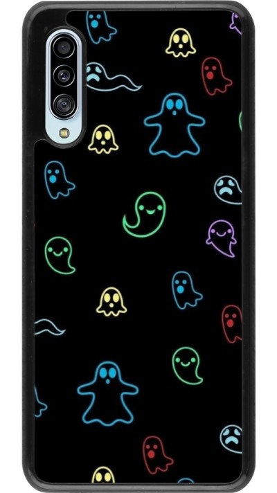 Samsung Galaxy A90 5G Case Hülle - Halloween 2024 colorful ghosts