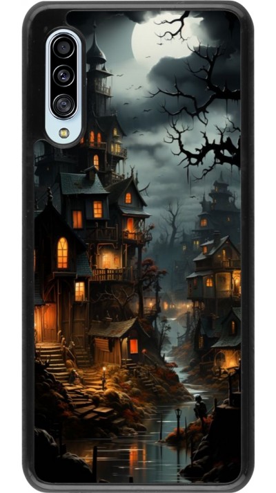 Samsung Galaxy A90 5G Case Hülle - Halloween 2024 scary town