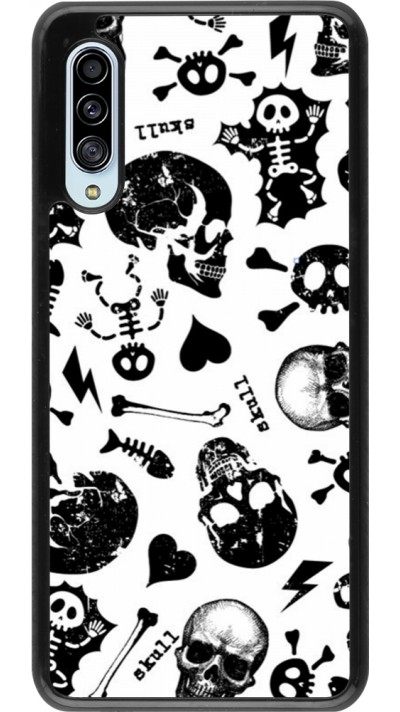 Samsung Galaxy A90 5G Case Hülle - Halloween 2024 skeleton mix