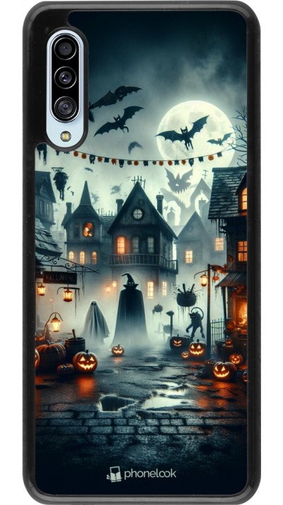 Samsung Galaxy A90 5G Case Hülle - Halloween Spukstadt