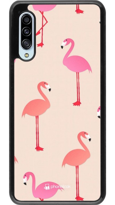 Hülle Samsung Galaxy A90 5G - Pink Flamingos Pattern