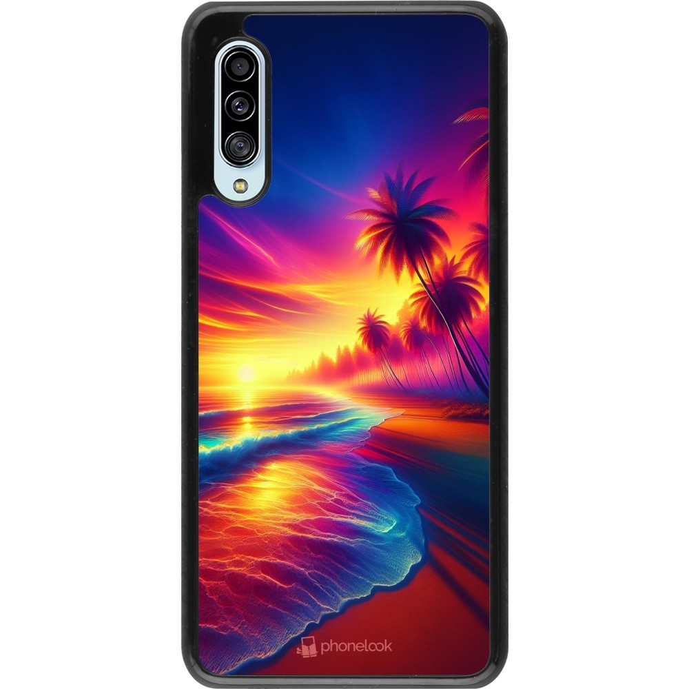 Samsung Galaxy A90 5G Case Hülle - Strand Sonnenuntergang auffällig