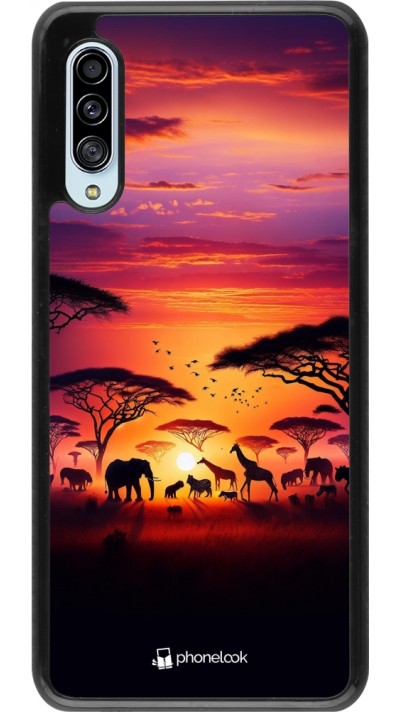 Samsung Galaxy A90 5G Case Hülle - Safari Sonnenuntergang Wildtiere