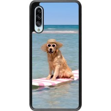 Samsung Galaxy A90 5G Case Hülle - Summer Dog on Paddle