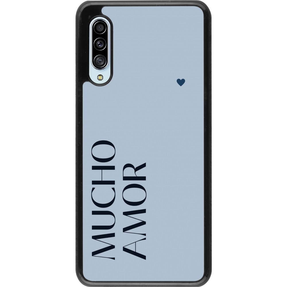 Samsung Galaxy A90 5G Case Hülle - Valentine 2024 mucho amor azul