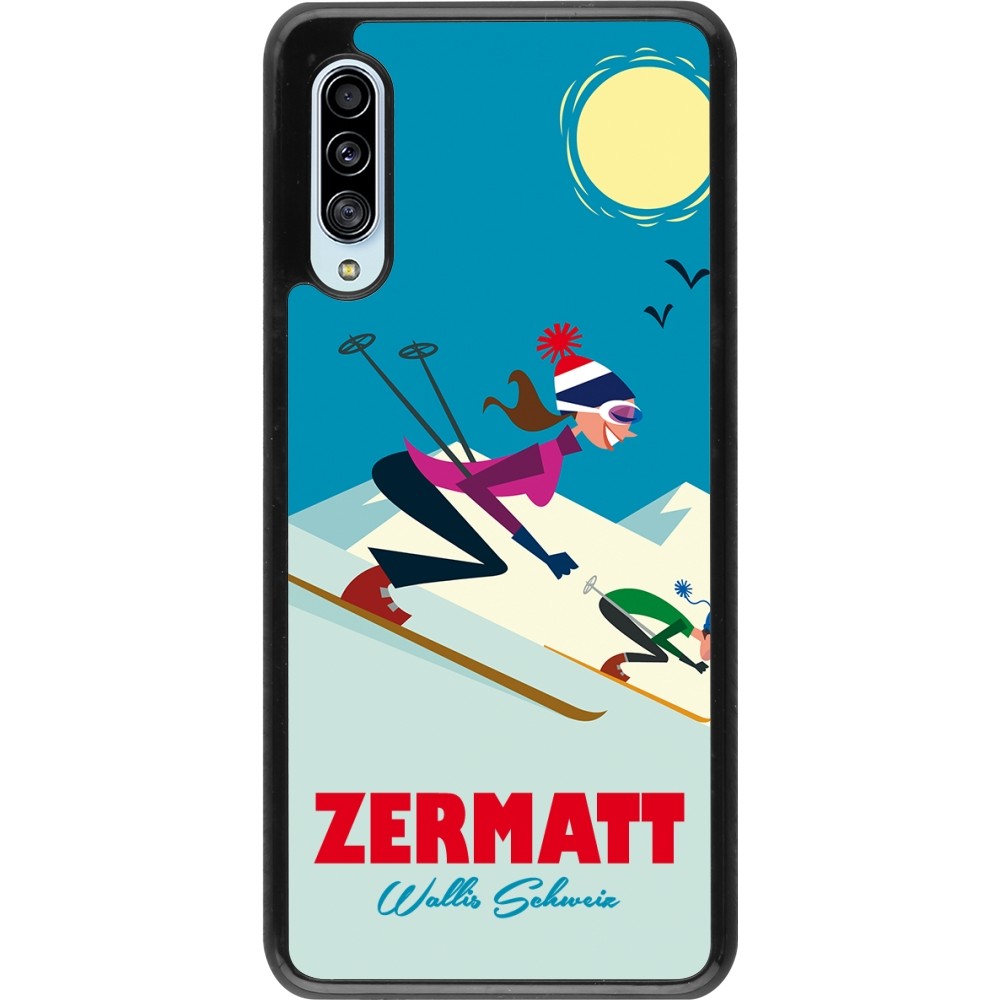 Samsung Galaxy A90 5G Case Hülle - Zermatt Ski Downhill