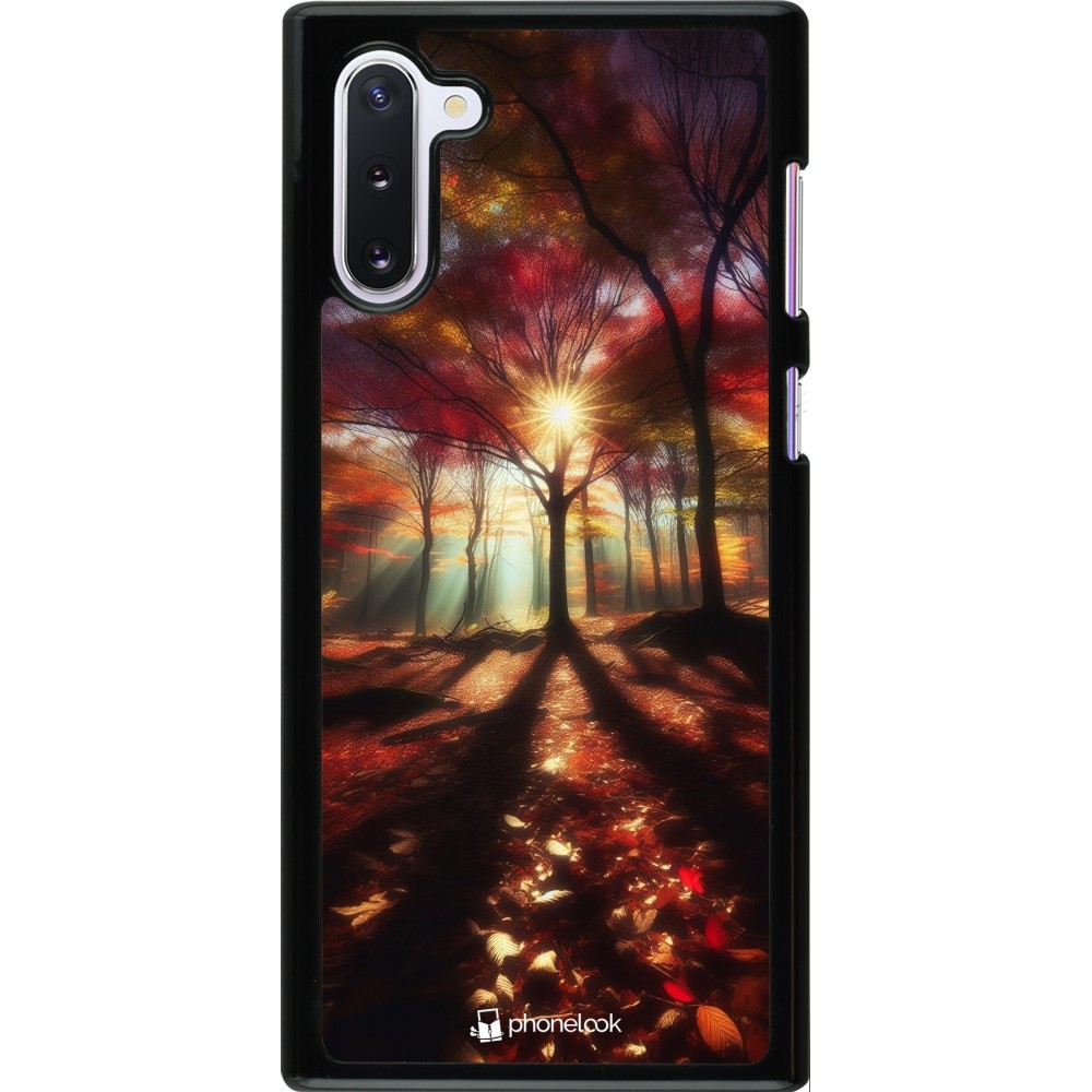 Samsung Galaxy Note 10 Case Hülle - Herbstlicher goldener Glanz