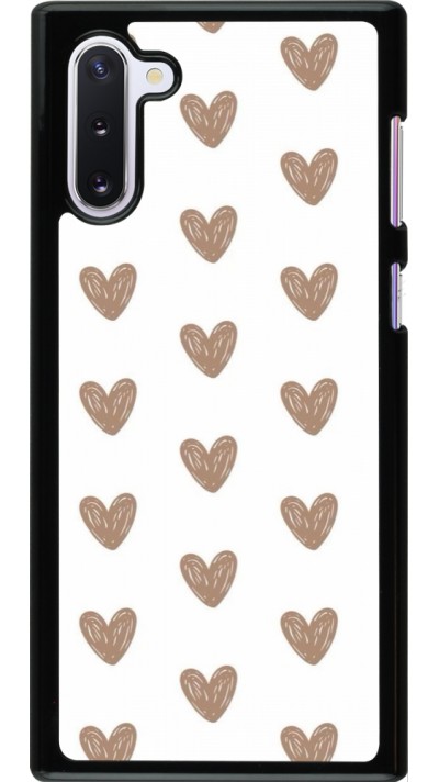 Samsung Galaxy Note 10 Case Hülle - Autumn 2024 brown hearts