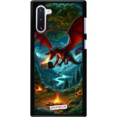 Samsung Galaxy Note 10 Case Hülle - Drache Fliegend Wald Schatz