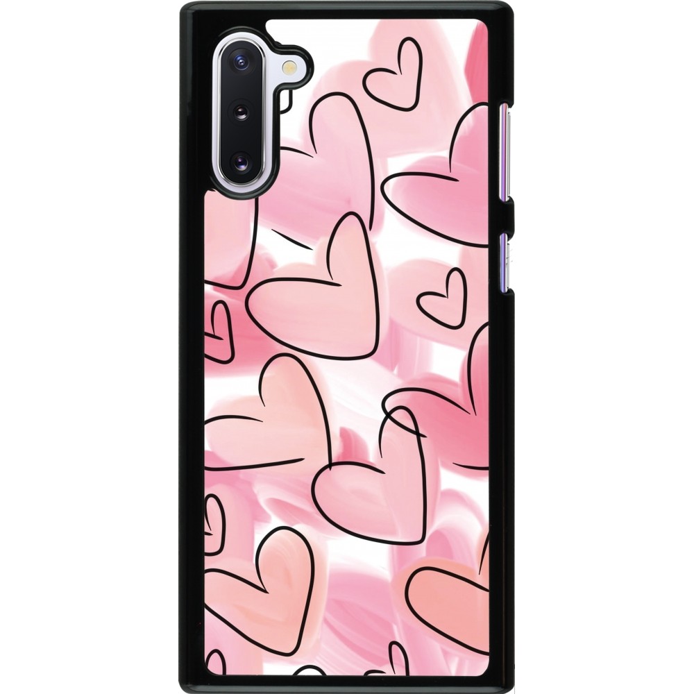 Samsung Galaxy Note 10 Case Hülle - Easter 2023 pink hearts