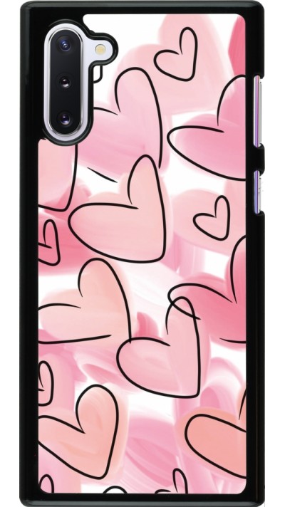 Samsung Galaxy Note 10 Case Hülle - Easter 2023 pink hearts