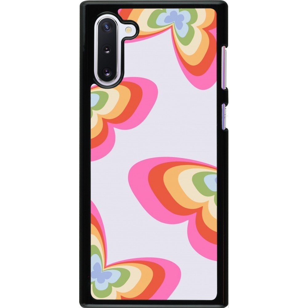 Samsung Galaxy Note 10 Case Hülle - Easter 2024 rainbow butterflies