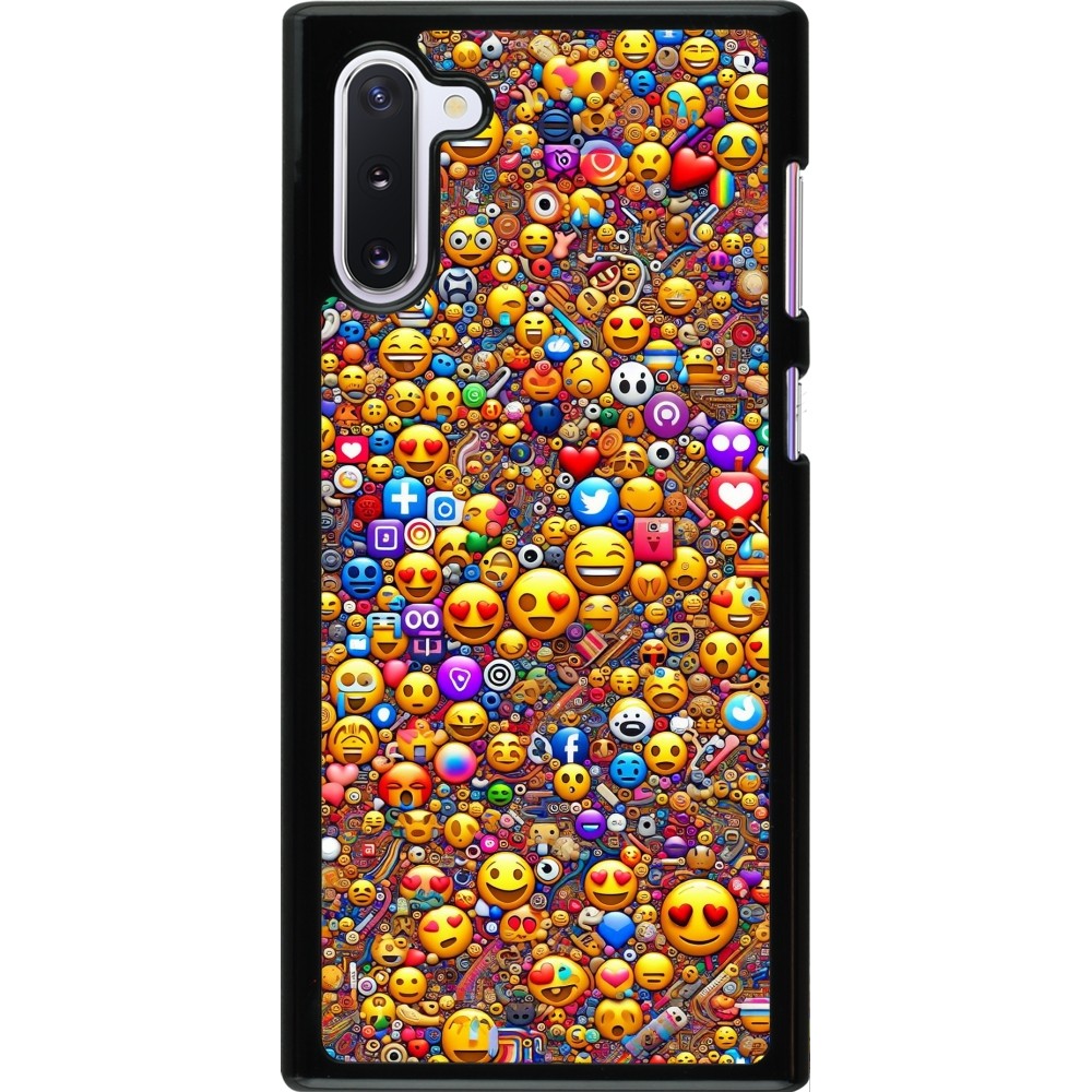 Samsung Galaxy Note 10 Case Hülle - Emoji gemischt