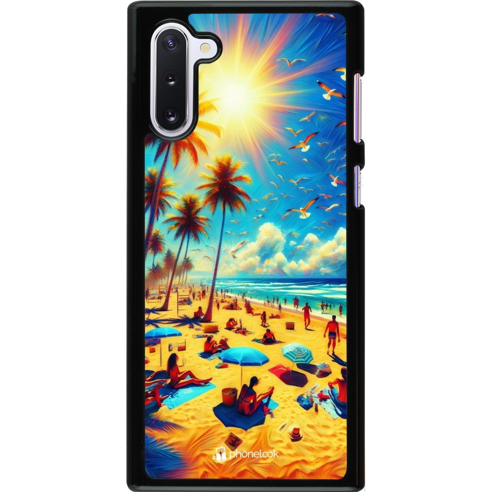 Samsung Galaxy Note 10 Case Hülle - Sommer Paradies Farbe