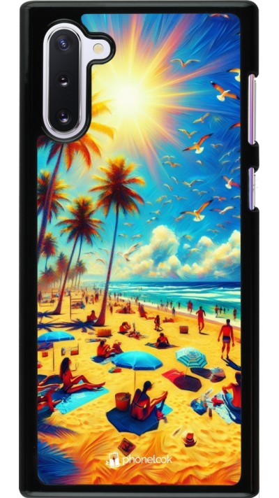 Samsung Galaxy Note 10 Case Hülle - Sommer Paradies Farbe