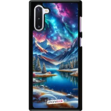 Samsung Galaxy Note 10 Case Hülle - Fantasiebergsee Himmel Sterne