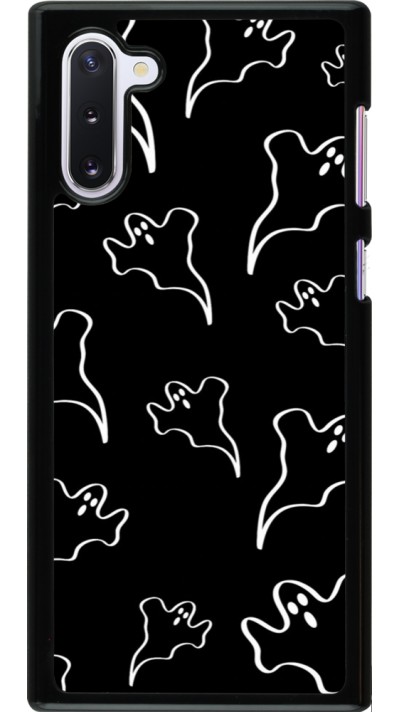 Samsung Galaxy Note 10 Case Hülle - Halloween 2024 black and white ghosts