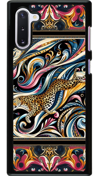 Samsung Galaxy Note 10 Case Hülle - Leopard Abstrakte Kunst