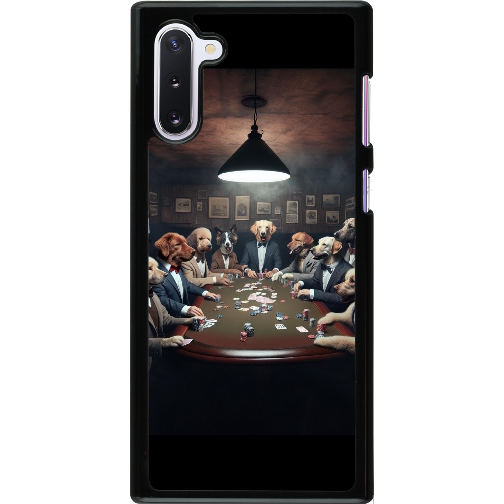 Samsung Galaxy Note 10 Case Hülle - Die Pokerhunde