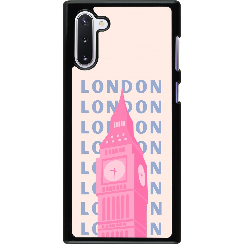 Samsung Galaxy Note 10 Case Hülle - London Pink Print