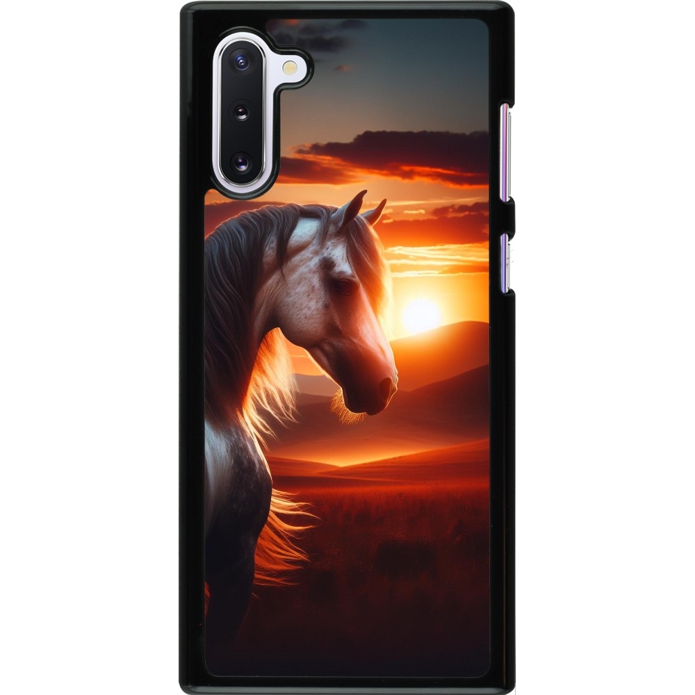 Samsung Galaxy Note 10 Case Hülle - Majestätischer Sonnenuntergang Pferd