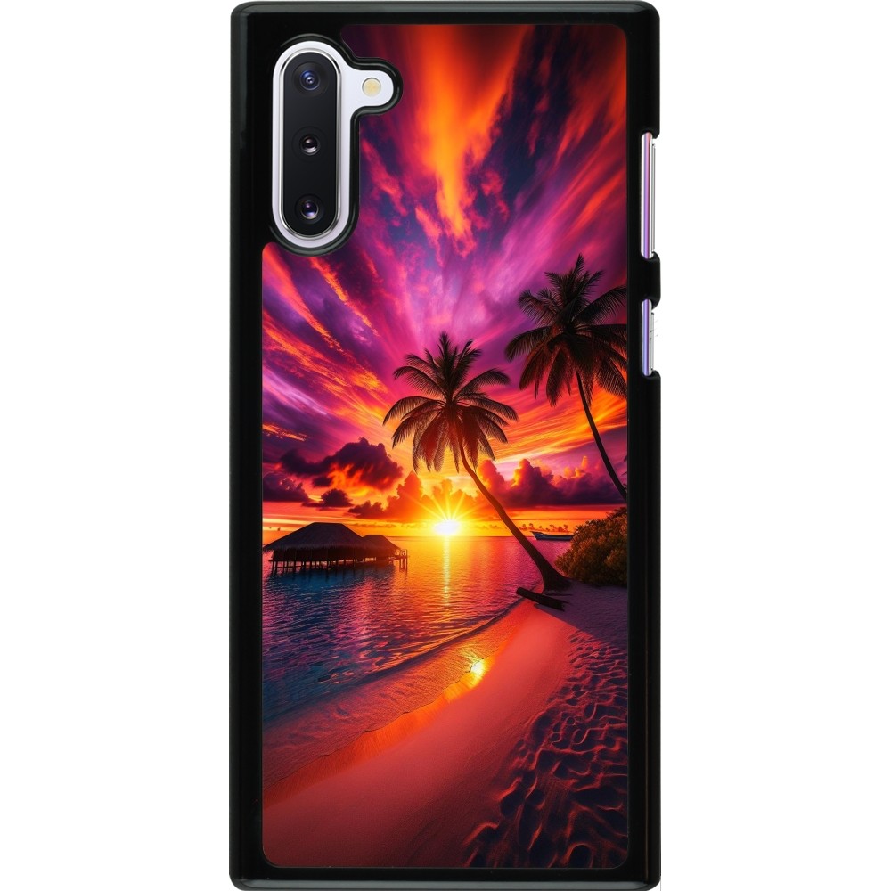 Samsung Galaxy Note 10 Case Hülle - Malediven Abenddämmerung Glückseligkeit