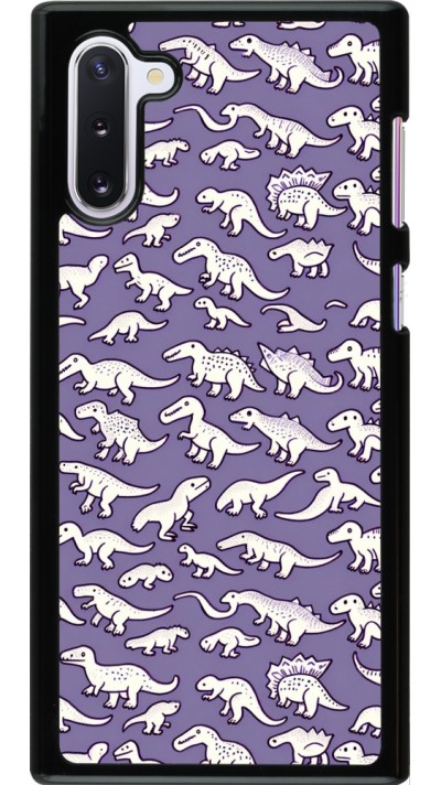 Samsung Galaxy Note 10 Case Hülle - Mini-Dino-Muster violett